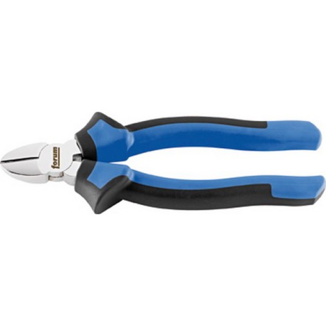 Pince coupante latérale, Acier Vanadium, tête chromée, poignées à gaine en plastique, Long. : 180 mm