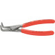 Pince à circlips extérieurs de précision, modèle courbé, Dimensions : A 11, Ø d'arbre 10-25 mm, Long. 130 mm