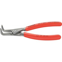 Pince à circlips extérieurs de précision, modèle courbé, Dimensions : A 21, Ø d'arbre 19-60 mm, Long. 165 mm