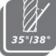 Fraise D844K PM Ratio 14,0mm Fire Guhring