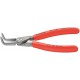 Pince à circlips intérieurs de précision, modèle courbé, Dimensions : J 21, Ø d'alésage 19-60 mm, Long. 160 mm
