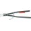 Pince à grands circlips intérieurs, modèle courbé, Dimensions : J 51, Ø d'alésage 122-300 mm, Long. 590 mm