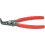 Pince de précision à circlips pour bagues extérieures, avec limitation d'ouverture réglable, Dimensions : A 01, Ø d'arbre 3-10 mm, Long. 130 mm
