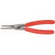 Pince de précision pour circlips intérieurs, becs droits, Dimensions : J 1, Ø d'alésage 12-25 mm, Long. 140 mm