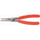 Pince de précision pour circlips intérieurs, becs droits, Dimensions : J 3, Ø d'alésage 40-100 mm, Long. 225 mm