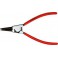 Pince pour circlips extérieurs, modèle droit, en acier inoxydable au chrome vanadium, pointes antidérapantes, Dimensions : A 1, Ø d'arbre 10-25 mm