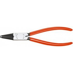 Pince pour circlips intérieurs, modèle droit, en acier inoxydable au chrome vanadium, pointes antidérapantes, Dimensions : J 1, Ø d'alésage 12-25 mm