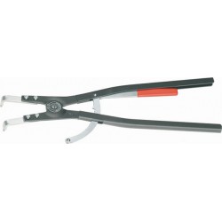 Pince pour grands circlips extérieurs, modèle courbé, Dimensions : A 61, Ø d'arbre 252-400 mm, Long. 580 mm