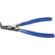 Pince pour circlips extérieurs, courbée, en acier au chrome vanadium, Dimensions : A 11, Ø d'arbre 10-25 mm, Long. 140 mm