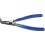 Pince pour circlips extérieurs, courbée, en acier au chrome vanadium, Dimensions : A 11, Ø d'arbre 10-25 mm, Long. 140 mm