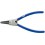 Pince pour circlips extérieurs, modèle droit, en acier au chrome vanadium, Dimensions : A 1, Ø d'arbre 10-25 mm, Long. 140 mm