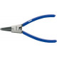 Pince pour circlips extérieurs, modèle droit, en acier au chrome vanadium, Dimensions : A 2, Ø d'arbre 19-60 mm, Long. 180 mm