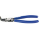Pince pour circlips intérieurs, courbée, en acier au chrome vanadium, Dimensions : J 21, Ø d'alésage 19-60 mm, Long. 180 mm