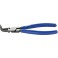 Pince pour circlips intérieurs, courbée, en acier au chrome vanadium, Dimensions : J 31, Ø d'alésage 40-100 mm, Long. 225 mm
