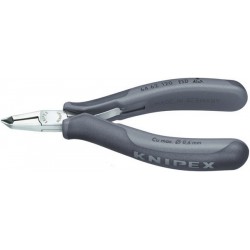Pince coupante à coupe oblique pour l'électronique ESD, Long. : 120 mm, Capacité de coupe du Ø du fil souple 0,6 mm
