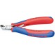 Pince coupante frontale électronique, Modèle : sans facette, tête courte, courbée à 27°, Long. 115 mm, Capacité de coupe du Ø du fil souple 1,3 mm