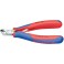 Pince coupante frontale électronique, Modèle : sans facette, tête courte, courbée à 27°, Long. 115 mm, Capacité de coupe du Ø du fil souple 1,3 mm