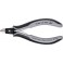 Pince coupante latérale de précision pour électronicien ESD, à biseau, Modèle à petite facette, tête ronde, Long. 125 mm