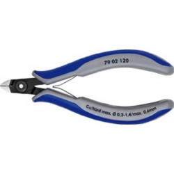 Pince coupante latérale de précision pour l'électronique, Modèle à petite facette, tête mini, Long. 120 mm
