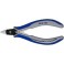 Pince coupante latérale de précision pour l'électronique, sans facette, Modèle Sans facette, tête pointue, avec serre-fil, Long. 125 mm