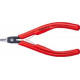 Pince coupante latérale d'électronicien, tête brunie, à facette & retenue du fil, Long. 125 mm