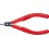 Pince coupante latérale d'électronicien, tête brunie, à facette & retenue du fil, Long. 125 mm
