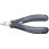 Pince coupante latérale d'électronicien ESD, Modèle avec petite biseau, mini-tête pointue, Long. 115 mm, Capacité de coupe du Ø du fil souple 0,3-0,8 mm