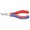 Pince de préhension électronique, Modèle : Becs ronds, plats et longs, courbés à 45°, Long. 145 mm, Long. des becs 35,0 mm