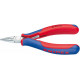 Pince de préhension électronique, Modèle : Becs ronds et plats pour plier les ?illets en fil, Long. 115 mm, Long. des becs 22,5 mm