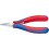 Pince de préhension électronique, Modèle : Becs ronds et plats pour plier les ?illets en fil, Long. 115 mm, Long. des becs 22,5 mm