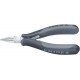 Pinces de préhension électronique ESD, Modèle : Becs ronds et plats pour plier les ?illets en fil, Long. 115 mm, Long. des becs 22,5 mm