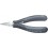 Pinces de préhension électronique ESD, Modèle : Becs ronds et plats pour plier les ?illets en fil, Long. 115 mm, Long. des becs 22,5 mm