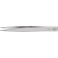 Brucelles de précision, Pointes : droit, anguleux, environ 0,9 mm de large, Surfaces de préhension denture fine, Surface nickelées, Long. : 125 mm