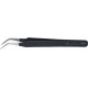 Brucelles ESD forme croissant 120mm noir KNIPEX 1 PCS