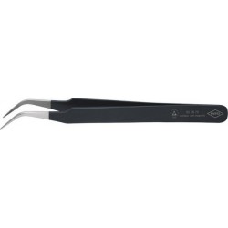 Brucelles ESD forme croissant 120mm noir KNIPEX 1 PCS