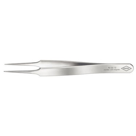 Brucelles de précision, becs 'aiguille', Pointes : pointu, droit, extra fin, Surfaces de préhension lisse, Surface antireflet mat