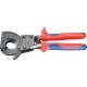 Coupe-câble, tête vernie, Long. : 280 mm, Ø de la capacité de coupe 52* mm, Section du conducteur 380 mm²