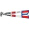Coupe-câbles avec poignées télescopiques et cliquet, Ø de la capacité de coupe : 38 mm, Section du conducteur 280 mm², Long. 570-770 mm