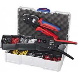 Coffret de sertissage n° 97 90 24 pour cosses 1252 pièces, pour section de conducteur : 0,5-10 mm²