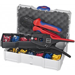 Coffret de sertissage cosses, 287 pièces, pour section de conducteur : 0,5-6 mm²