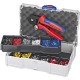 Jeu d'outils à sertir les cosses, Quantité : 1251 pièces, pour section de conducteur 0,5-10 mm²