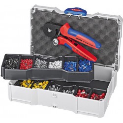 Jeu d'outils à sertir les cosses, Quantité : 1251 pièces, pour section de conducteur 0,5-10 mm²