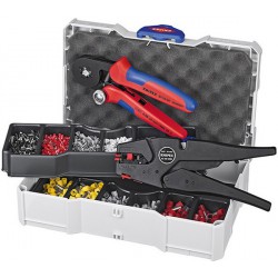 Jeu d'outils à sertir les cosses, Quantité : 1252 pièces, pour section de conducteur 0,5-10 mm²