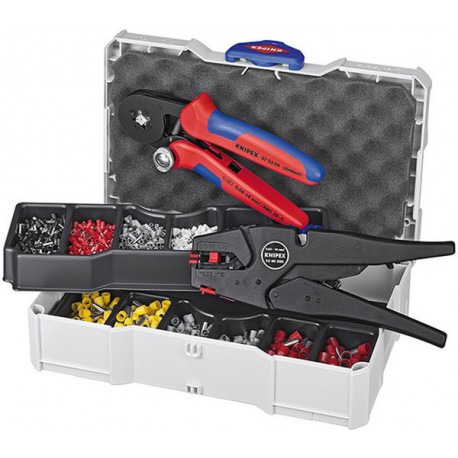 Jeu d'outils à sertir les cosses, Quantité : 1252 pièces, pour section de conducteur 0,5-10 mm²