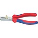 Pince à dénuder, tête polie, poignées à gaine en plastique, en acier spécial pour outils, Long. : 160 mm