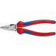 Pince à sertir les cosses, tête chromée, acier à outils spécial, Long. : 180 mm, Section du conducteur 0,25-16 mm²