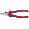 Pince à sertir les cosses, tête chromée, acier à outils spécial, Long. : 180 mm, Section du conducteur 0,25-16 mm²