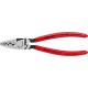 Pince à sertir les cosses, tête polie, acier à outils spécial, Long. : 180 mm, Section du conducteur 0,25-16 mm²