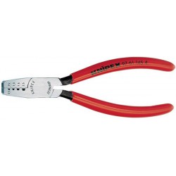 Pince à sertir pour cosses avec branches plastiques mm 0,25-2,5mm2 KNIPEX 1 PCS