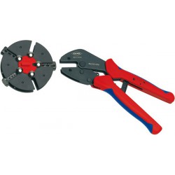 Pince à sertir MultiCrimp® avec magasin porte-profils de rechange, Section du conducteur en mm² : 0,5-6 0,5-6 0,25-6, Long. 250 mm
